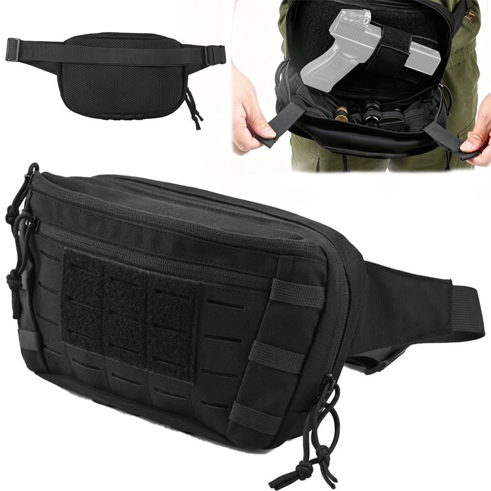 Edc Pistol Carry Bag - Borsa Tattica da Cintura per Pistola,